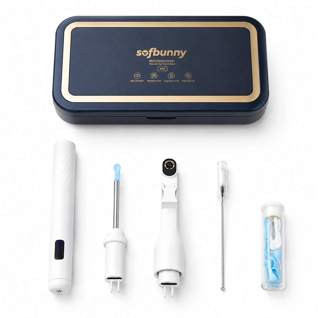 SOFBUNNY A03 device and included accessories