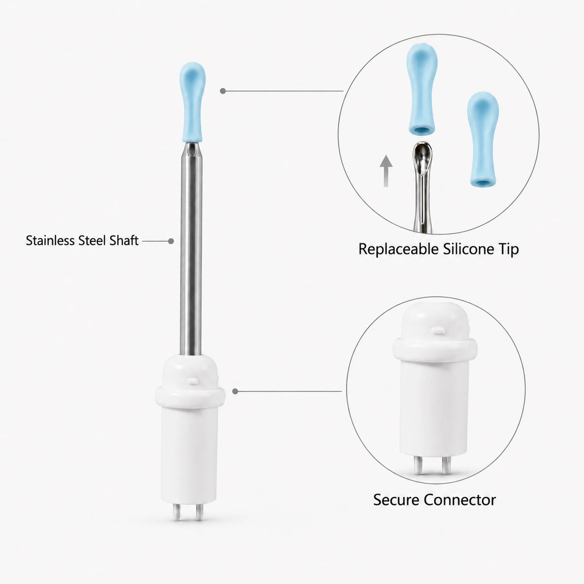 A03 Replacement Metal Ear Spoon Head
