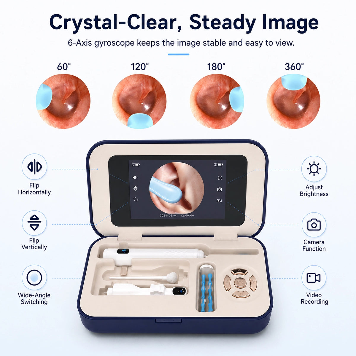 Sofbunny A03 visual ear cleaner with stable built-in screen view