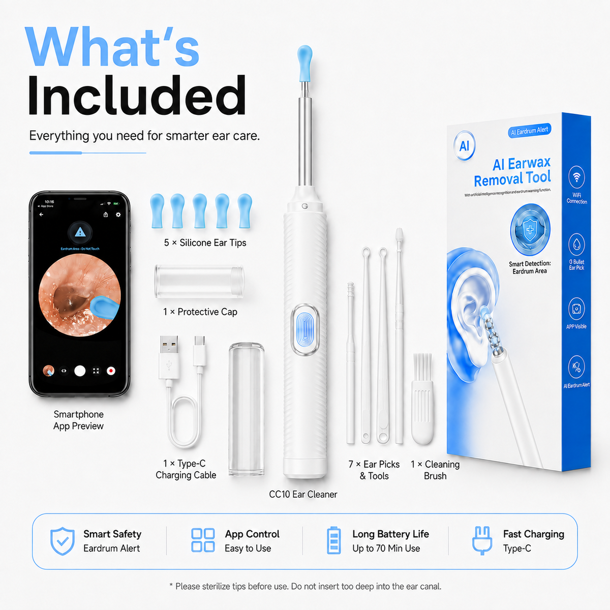 CC10 Visual Ear Cleaner