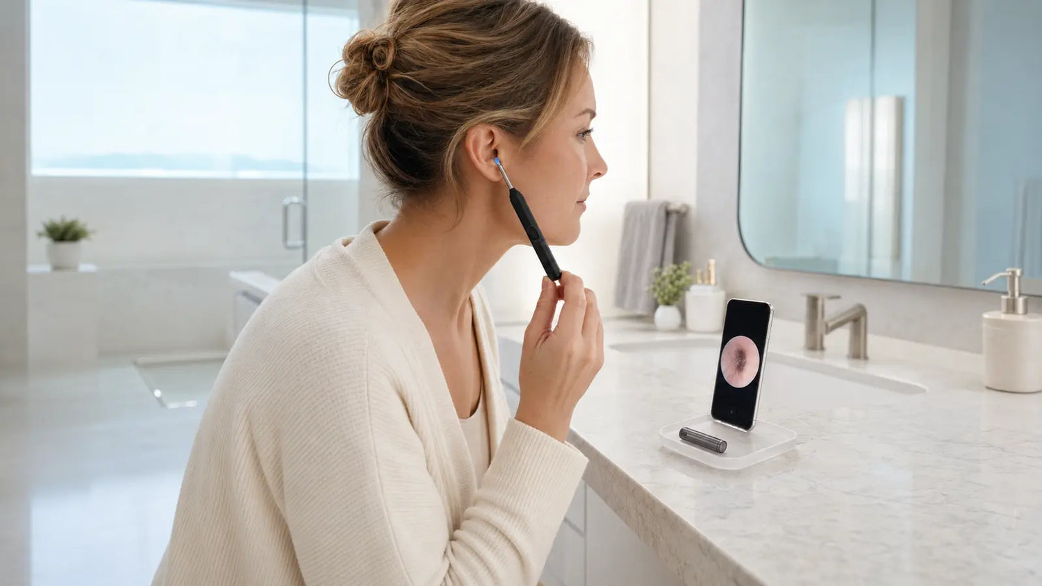 SOFBUNNY product in an everyday care routine